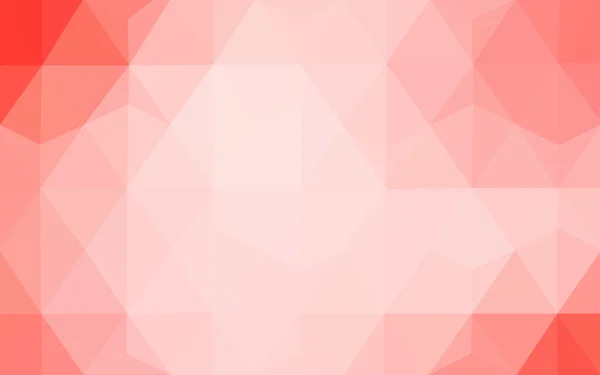 Červená polygonální návrhový vzor, který se skládají z trojúhelníků a gradient v origami stylu. — Stockový vektor