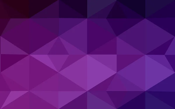 Dunkelrosa polygonales Muster, das aus Dreiecken und einem Farbverlauf im Origami-Stil besteht. — Stockvektor