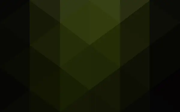 Donker groene veelhoekige ontwerppatroon, die bestaan uit driehoeken en verloop in origami stijl. — Stockvector