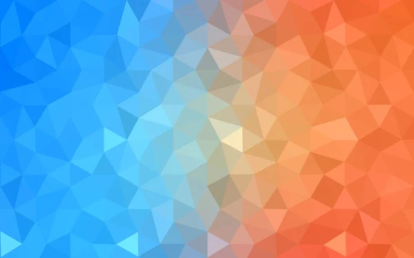 多色的蓝色、 黄色、 橙色多边形设计模式，三角形和梯度的折纸样式组成的. — 图库矢量图片
