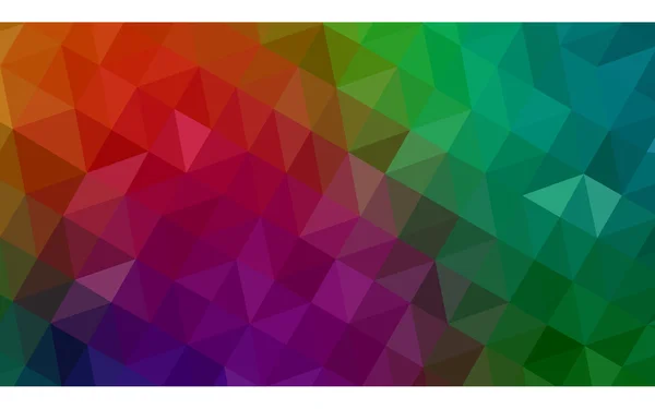 Mehrfarbige dunkle polygonale Muster, die aus Dreiecken und einem Farbverlauf im Origami-Stil bestehen. — Stockvektor