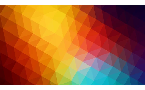 Multicolor ciemny wielokątne wzór, który składa się z trójkątów i gradientu w stylu origami. — Wektor stockowy