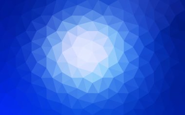 Üçgenler ve degrade origami tarzı oluşur mavi köşeli tasarım deseni.