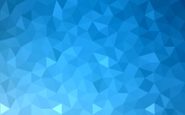 Üçgenler ve degrade origami tarzı oluşur mavi köşeli tasarım deseni.