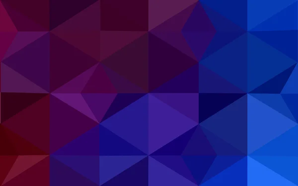 Multicolore bleu foncé, motif polygonal rouge, qui se composent de triangles et de dégradé dans le style origami . — Image vectorielle