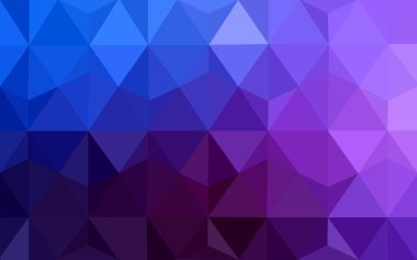 Üçgenler ve degrade origami tarzı oluşur çok renkli koyu pembe, mavi köşeli tasarım deseni.