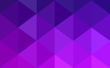 Üçgenler ve degrade origami tarzında oluşan koyu mor kenarlı tasarım deseni.