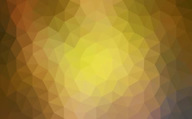 Üçgenler ve degrade origami tarzı oluşur çok renkli koyu yeşil, sarı, turuncu poligonal tasarım deseni.