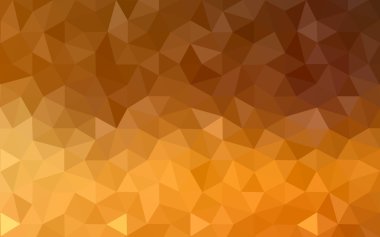 Degrade, arka planda origami stil ve üçgen oluşur turuncu poligonal desen.