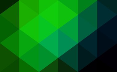 Üçgenler ve degrade origami tarzı oluşur koyu yeşil köşeli tasarım deseni.