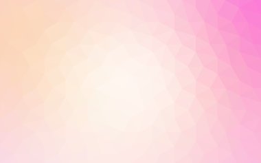 Üçgenler ve degrade origami tarzı oluşur çok renkli pembe, sarı poligonal tasarım deseni.