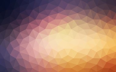 Üçgenler ve degrade origami tarzı oluşur çok renkli pembe, sarı poligonal tasarım deseni.