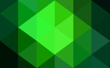 Üçgenler ve degrade origami tarzı oluşur koyu yeşil köşeli tasarım deseni.