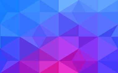 Üçgenler ve degrade origami tarzı oluşur çok renkli pembe, mavi köşeli tasarım deseni.