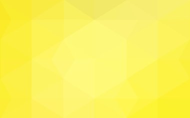 Üçgenler ve degrade origami tarzında oluşan sarı poligonal tasarım deseni.