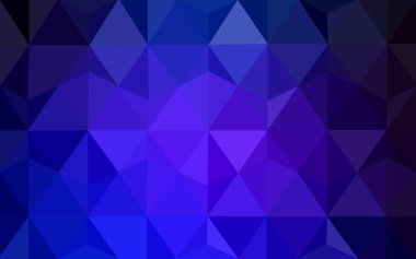 Üçgenler ve degrade origami tarzı oluşur çok renkli koyu pembe, mavi köşeli tasarım deseni.