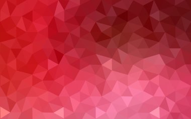 Üçgenler ve degrade origami tarzı oluşur kırmızı köşeli tasarım deseni.
