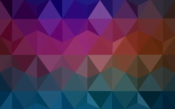 Багатобарвний темний багатокутний візерунок дизайну, який складається з трикутників і градієнта в стилі орігамі . — стоковий вектор