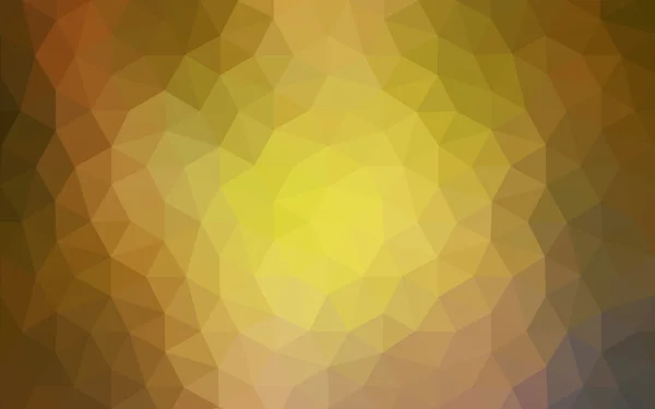 Πολύχρωμη σκούρο πράσινο, κίτρινο, πορτοκαλί πολυγωνικό design pattern, που αποτελείται από τρίγωνα και κλίση στο στυλ του origami. — Διανυσματικό Αρχείο