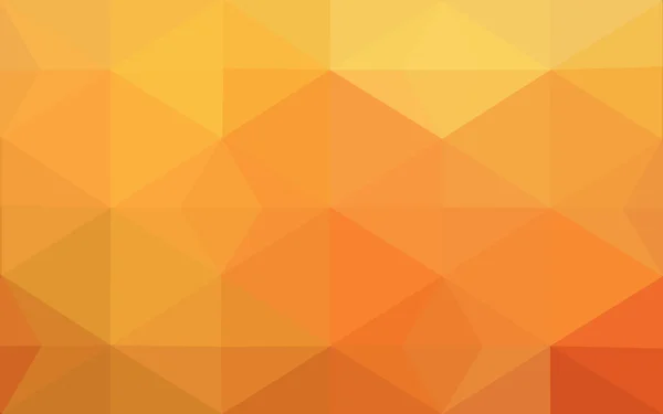 Modello poligonale arancione, che consiste di triangoli e gradiente, sfondo in stile origami . — Vettoriale Stock