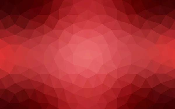 Piros sokszögű tervezési minta, amelyek a háromszögek és átmenet, origami stílusú. — Stock Vector