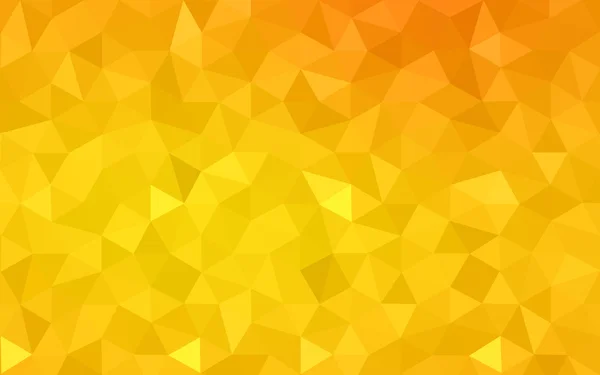 Orange polygonal pattern, which consist of triangles and gradient, background in origami style. — Stock Vector