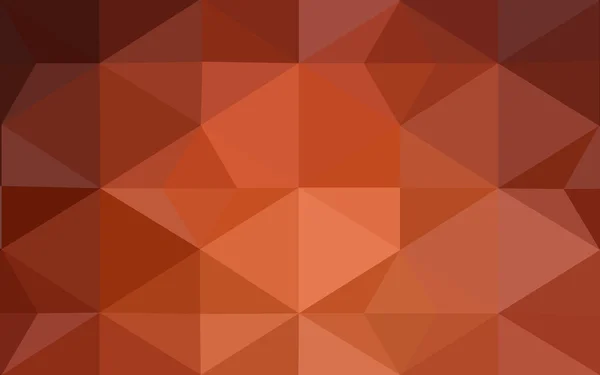 Оранжевый многоугольный узор, состоящий из треугольников и петель, фон в стиле Фабрегаса . — стоковый вектор