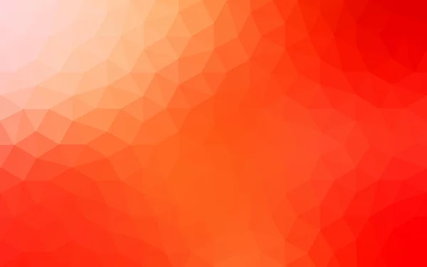 Orange månghörnigt mönster, som består av trianglar och lutning, bakgrund i origami stil. — Stock vektor