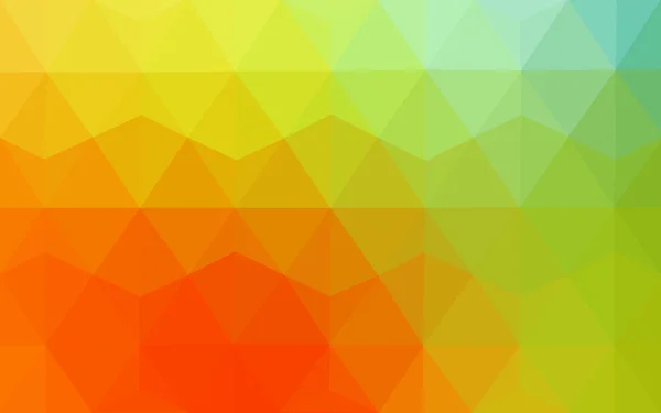 Patrón de diseño poligonal multicolor rojo, verde, que consiste en triángulos y gradiente en estilo origami . — Vector de stock