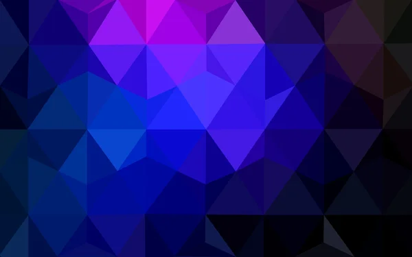 Multicolor dark pink, blue polygonal design pattern, which consist of triangles and gradient in origami style. — Stock Vector