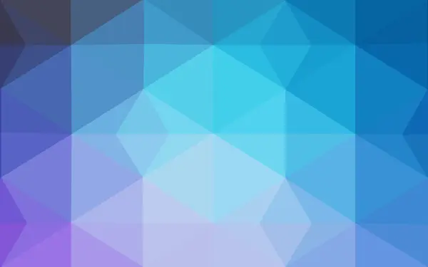 삼각형 및 그라데이션 종이 접기 스타일에서로 구성 된 멀티 컬러 핑크, 블루 다각형 디자인 패턴. — 스톡 벡터
