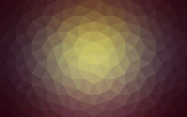 Motif polygonal multicolore vert foncé, jaune, orange, composé de triangles et de dégradés de style origami . — Image vectorielle