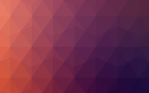 Multicolor dark pink, red, orange polygonal design pattern, which consist of triangles and gradient in origami style.