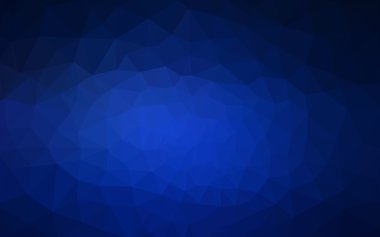 Üçgenler ve degrade origami tarzı oluşur koyu mavi köşeli tasarım deseni.