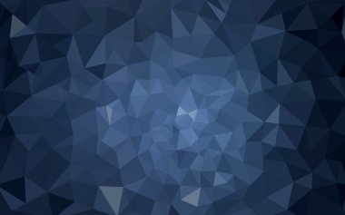 Üçgenler ve degrade origami tarzı oluşur koyu mavi köşeli tasarım deseni.