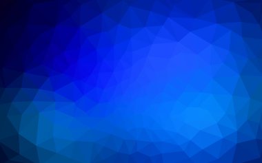 Üçgenler ve degrade origami tarzı oluşur koyu mavi köşeli tasarım deseni.