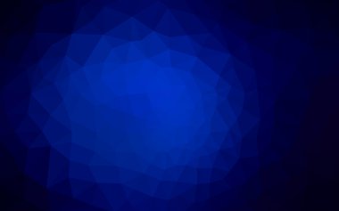 Üçgenler ve degrade origami tarzı oluşur koyu mavi köşeli tasarım deseni.