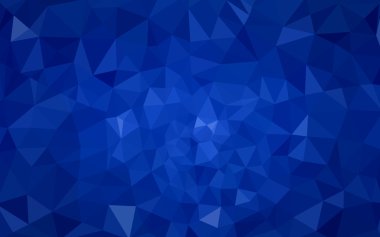 Üçgenler ve degrade origami tarzı oluşur koyu mavi köşeli tasarım deseni.