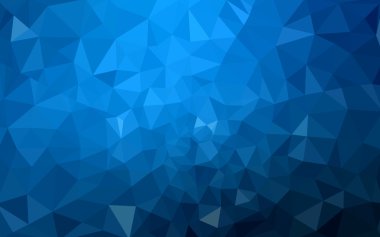 Üçgenler ve degrade origami tarzı oluşur koyu mavi köşeli tasarım deseni.