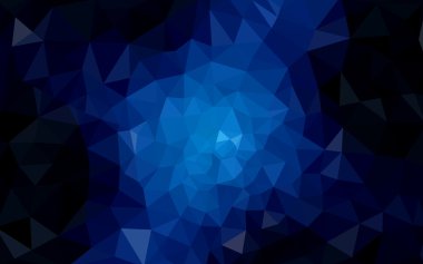 Üçgenler ve degrade origami tarzı oluşur koyu mavi köşeli tasarım deseni.