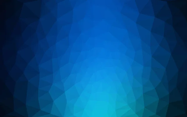 三角形と折り紙スタイルの勾配から成っている暗い青色のポリゴン デザイン パターン. — ストック写真