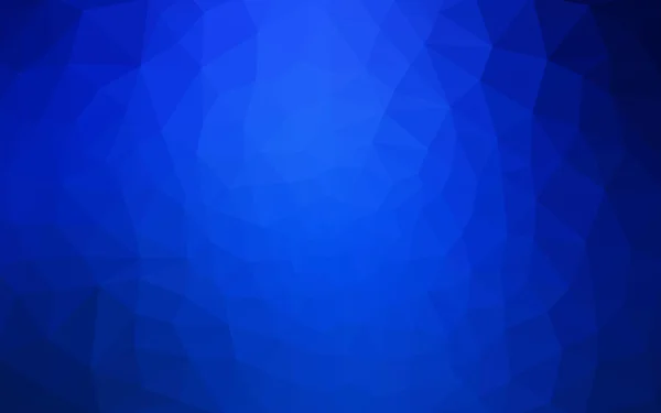 Mörk blå polygonal designmönster, som består av trianglar och lutningen i origami stil. — Stockfoto