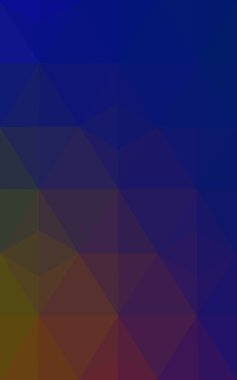 Üçgenler ve degrade origami tarzı oluşur çok renkli koyu mavi, sarı, turuncu poligonal tasarım deseni.