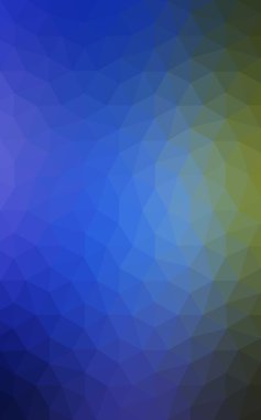 Üçgenler ve degrade origami tarzı oluşur çok renkli yeşil, mavi köşeli tasarım deseni.