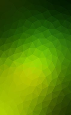 Üçgenler ve degrade origami tarzı oluşur yeşil köşeli tasarım deseni.