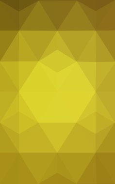 Üçgenler ve degrade origami tarzı oluşur çok renkli yeşil, sarı, turuncu poligonal tasarım deseni.