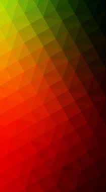 Çok renkli koyu kırmızı, yeşil poligonal tasarlamak, hangi 