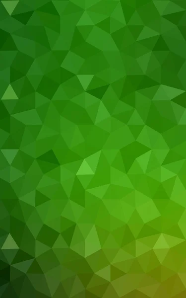 Zelený polygonální návrhový vzor, který se skládají z trojúhelníků a gradient v origami stylu. — Stock fotografie