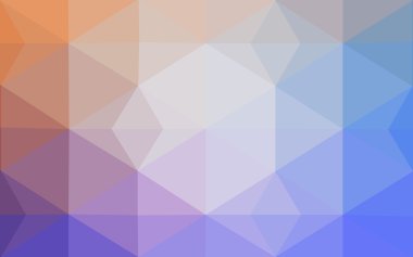 Üçgenler ve degrade origami tarzı oluşur çok renkli mavi, sarı, turuncu poligonal tasarım deseni.