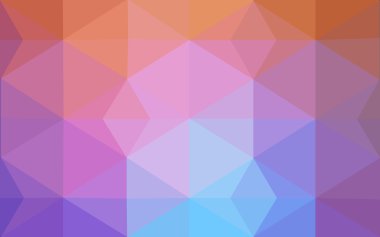 Üçgenler ve degrade origami tarzı oluşur çok renkli mavi, sarı, turuncu poligonal tasarım deseni.